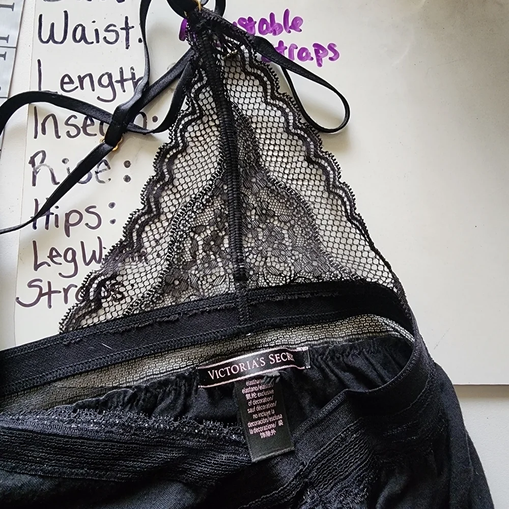 Black Victoria secrets lace nightie dress